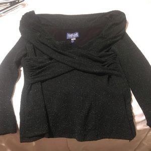 greenish/ black Collectif top NWT 4x